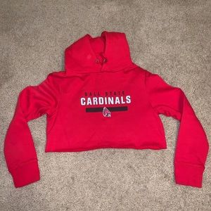 Ball State Cropped Hoodie (NWOT)